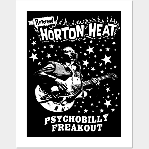 The Reverend Horton Heat  - Psychobilly Freakout Wall Art by CosmicAngerDesign